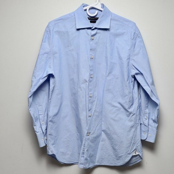 JOHN VARVATOS SLIM FIT BUTTON FRONT SHIRT 16 - Picture 1 of 5